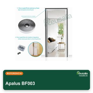 Apalus puerta malla magnética 100x220cm negra
