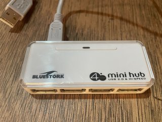 Hub USB 4 Puertos Bluestork Mini Hub