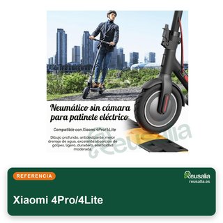 Neumáticos sin cámara 10" Xiaomi 4Pro/4Lite