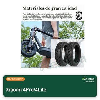 Neumáticos sin cámara 10" Xiaomi 4Pro/4Lite