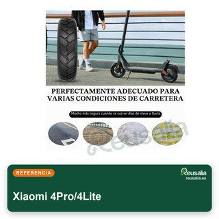 Neumáticos sin cámara 10" Xiaomi 4Pro/4Lite