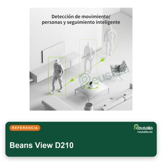 Beans View D210 2K cámara interior seguridad 360°