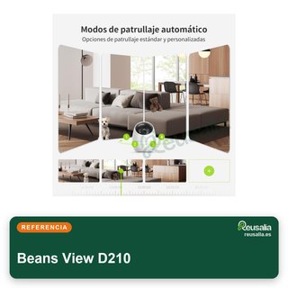 Beans View D210 2K cámara interior seguridad 360°