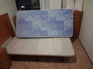 Colchón y somier 90cm