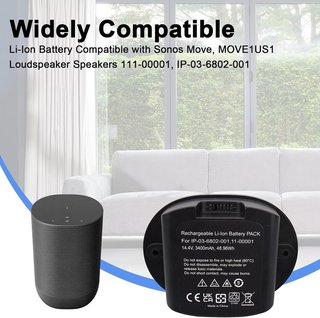 MXJFYY Batería 14.4V 3400mAh Altavoz Sonos Move