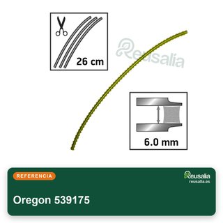 Oregon 539175 filo nylon per decespugliatore 6mm 50pz
