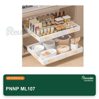 Cajones extraibles cocina ancho ajustable 32-53cm