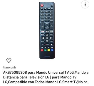 Mando Universal TV LG AKB75095308