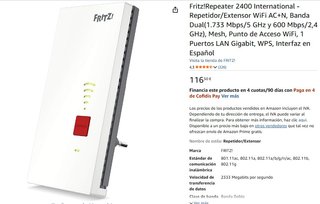 Repetidor WiFi Fritz! 2400