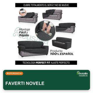 FAVERTI NOVELE Funda sofá ajustable super elástica