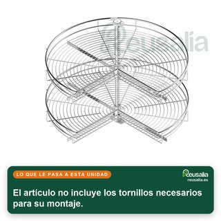- Bandejas giratorias metálicas para cocina