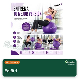 Pelota Pilates Edifit 55-75 cm con hinchador