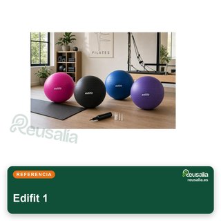 Pelota Pilates Edifit 55-75 cm con hinchador