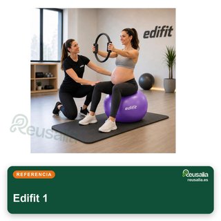 Pelota Pilates Edifit 55-75 cm con hinchador