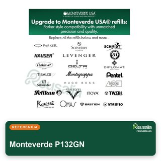 Monteverde recambio bolígrafo punta media