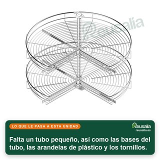- Bandejas giratorias metálicas para cocina