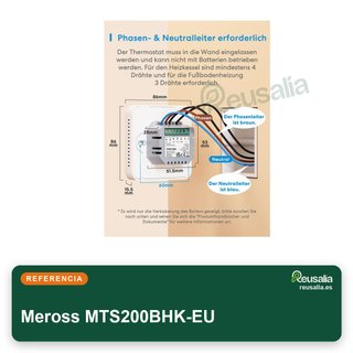 Meross termostato WiFi calefacción control voz