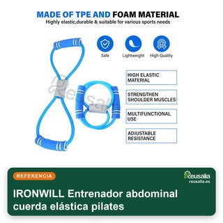 Entrenador abdominal cuerda elástica pilates
