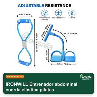 Entrenador abdominal cuerda elástica pilates