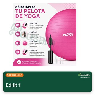 Pelota Pilates Edifit 55-75cm con hinchador