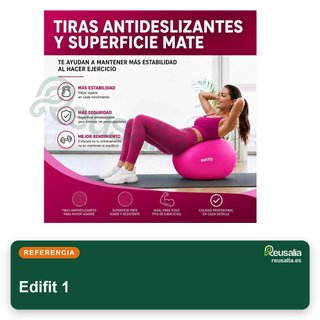 Pelota Pilates Edifit 55-75cm con hinchador
