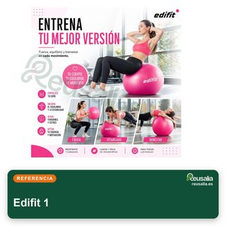 Pelota Pilates Edifit 55-75cm con hinchador