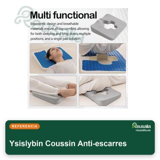 Cojín ortopédico antiescaras espuma viscoelástica