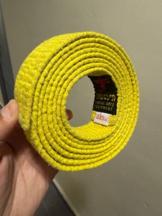 Cinturón Judo Amarillo 240cm