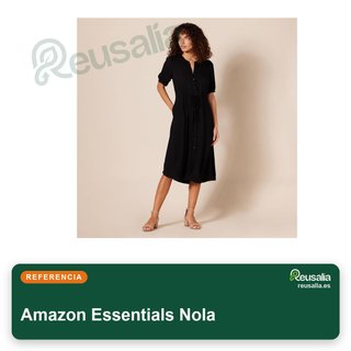 Amazon Essentials sandalia mujer tacón dos tiras talla 36