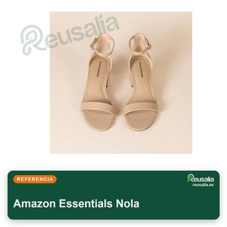 Amazon Essentials sandalia mujer tacón dos tiras talla 36