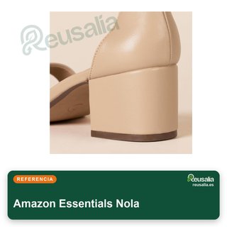 Amazon Essentials sandalia mujer tacón dos tiras talla 36