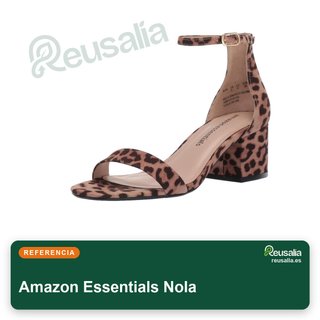 Amazon Essentials sandalia mujer tacón dos tiras talla 36
