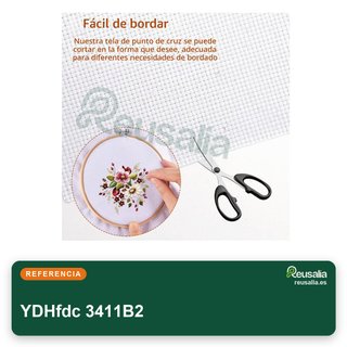 YDHfdc Tela Punto de Cruz Aida Blanca 1,5x1m