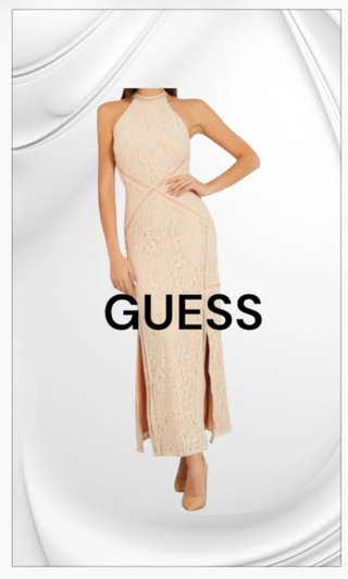 Vestido largo Guess beige talla S