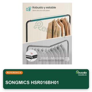 SONGMICS perchero móvil con ruedas HSR016BH01