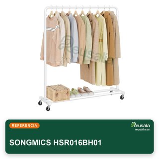 SONGMICS perchero móvil con ruedas HSR016BH01