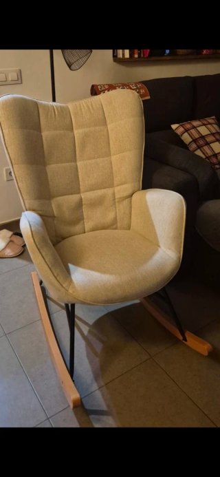 Mecedora lactancia color beige
