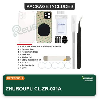 Kit riparazione vetro posteriore iPhone con adesivo