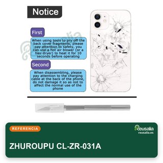 Kit riparazione vetro posteriore iPhone con adesivo