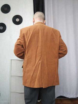 Blazer Canda in velluto di cotone arancione large