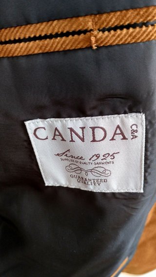 Blazer Canda in velluto di cotone arancione large