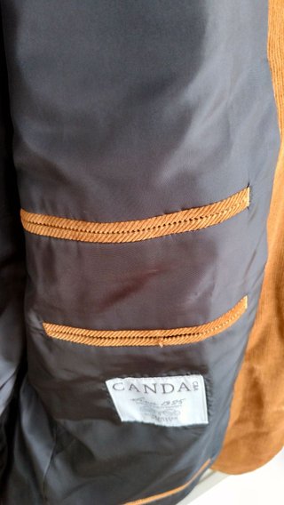 Blazer Canda in velluto di cotone arancione large