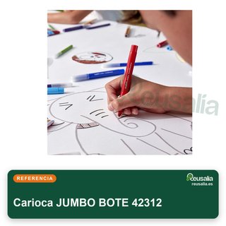 Carioca JUMBO Bote 50 rotuladores superlavables