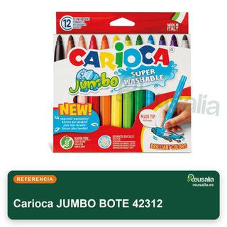 Carioca JUMBO Bote 50 rotuladores superlavables