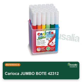 Carioca JUMBO Bote 50 rotuladores superlavables