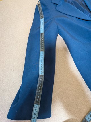 Completo elegante blazer e gonna blu notte Romy