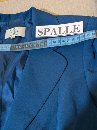 Completo elegante blazer e gonna blu notte Romy