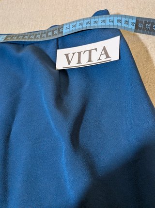 Completo elegante blazer e gonna blu notte Romy