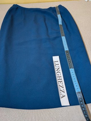 Completo elegante blazer e gonna blu notte Romy
