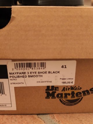 Dr. Martens stringate nere uomo/donna tg 41